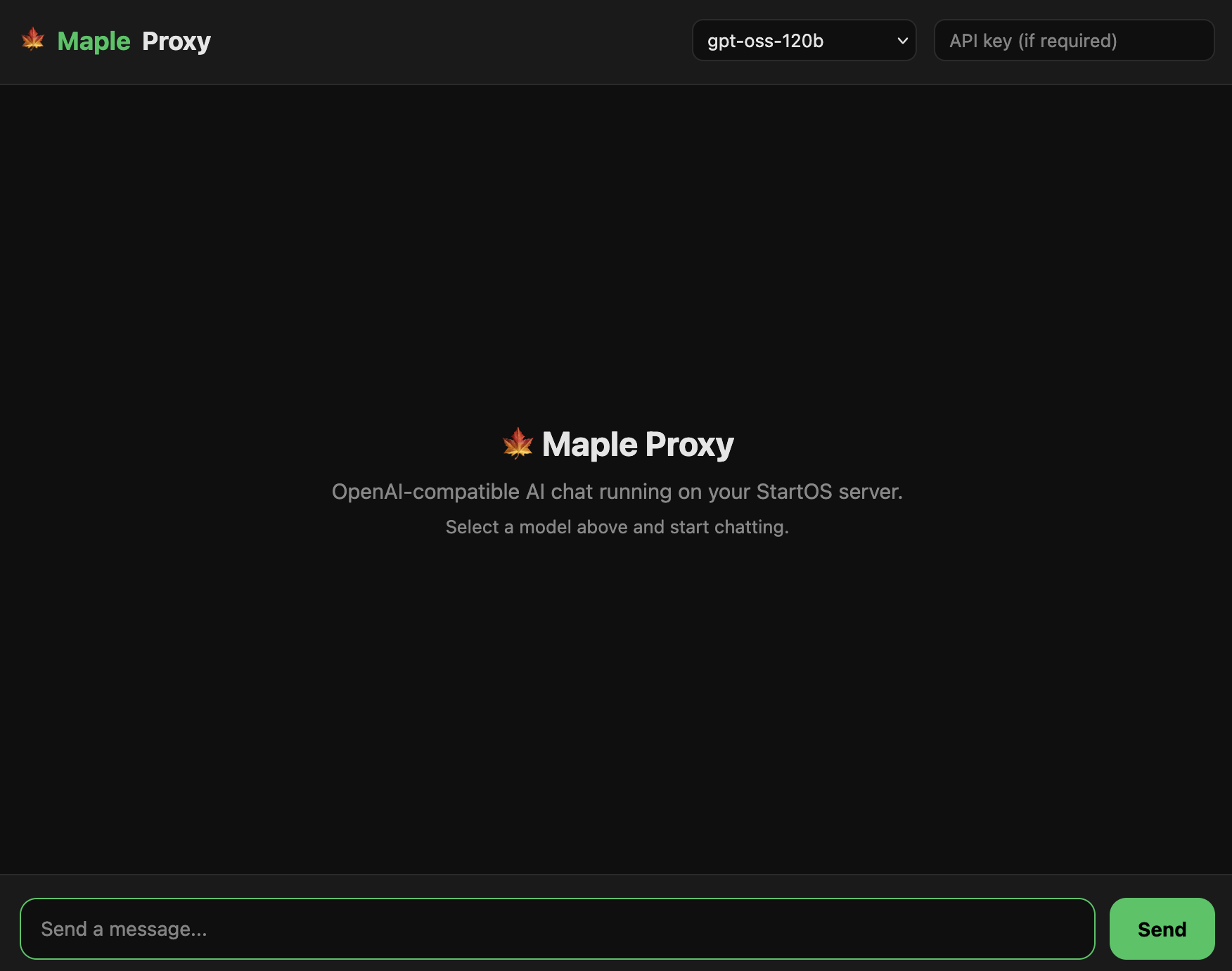 Maple Proxy for StartOS — privacy-preserving AI
